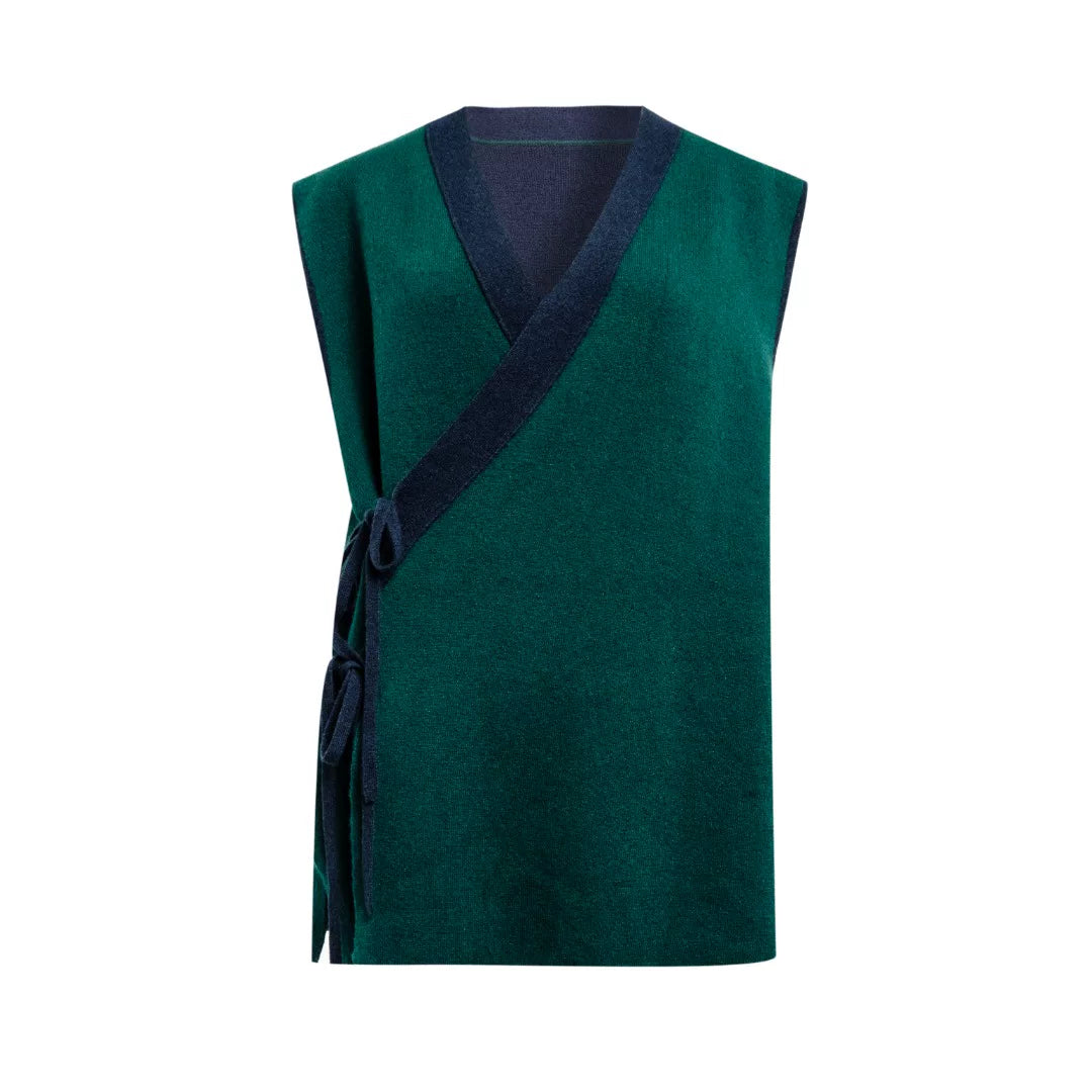 Luxury 460g Pure Cashmere Wrap Vest-26ZX2601