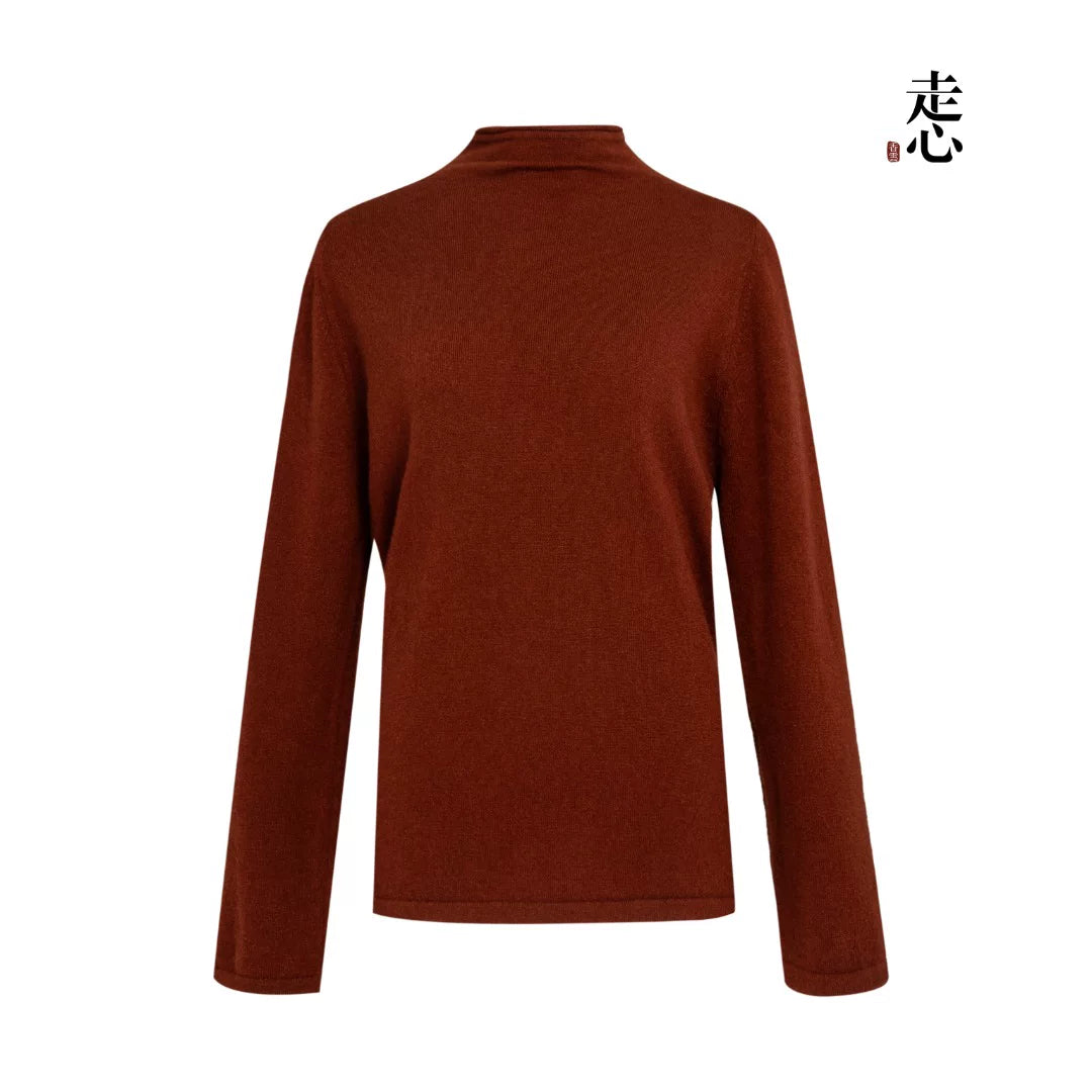 Luxury Blue 270g Pure Cashmere Sweater-26ZX2605
