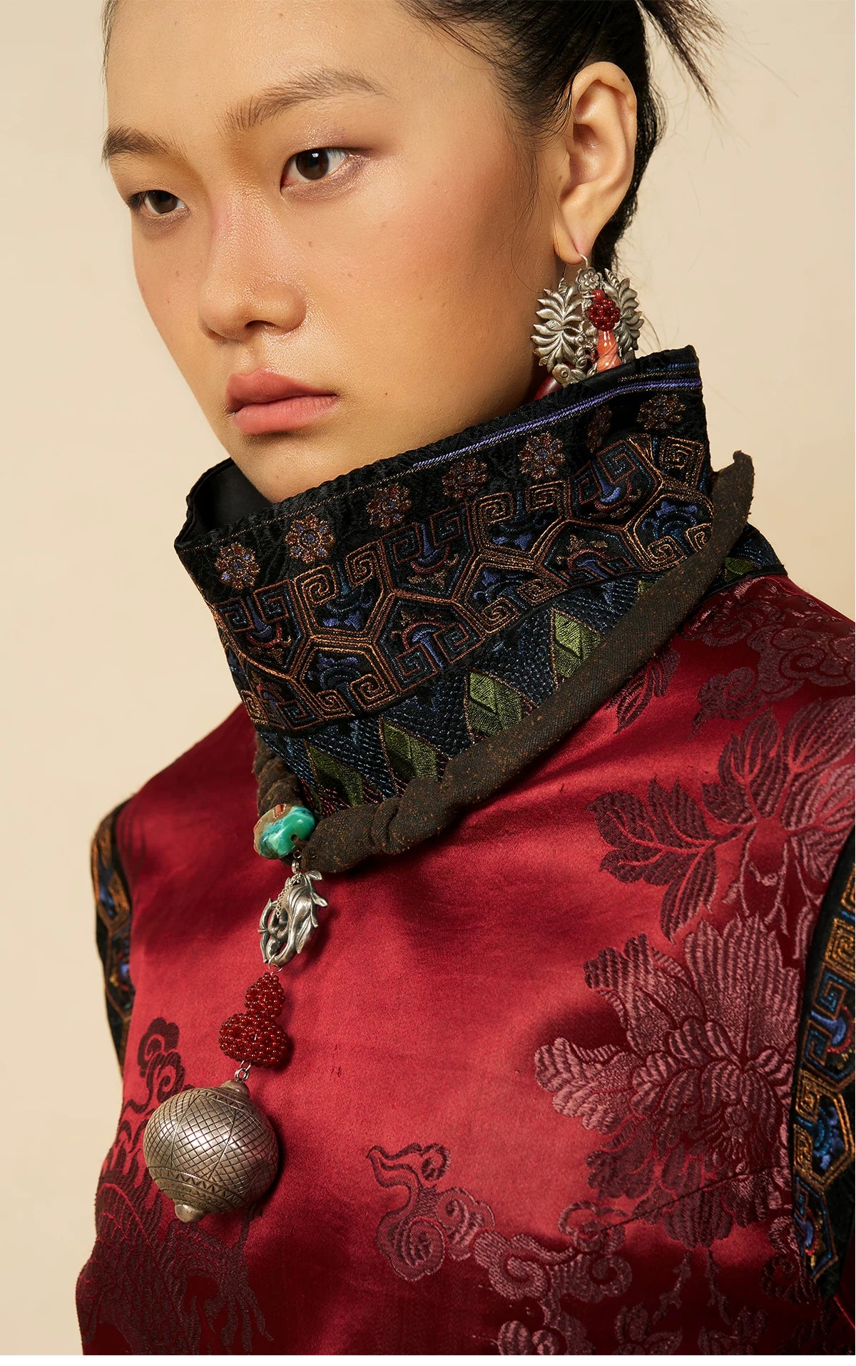 Luxury Guge Kingdom Silk Tibetan Dress- 24Z50001